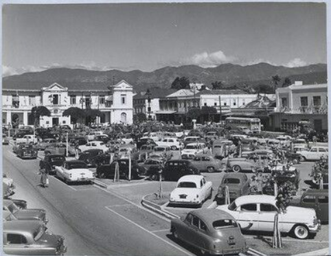 Barry Street building in 1950s